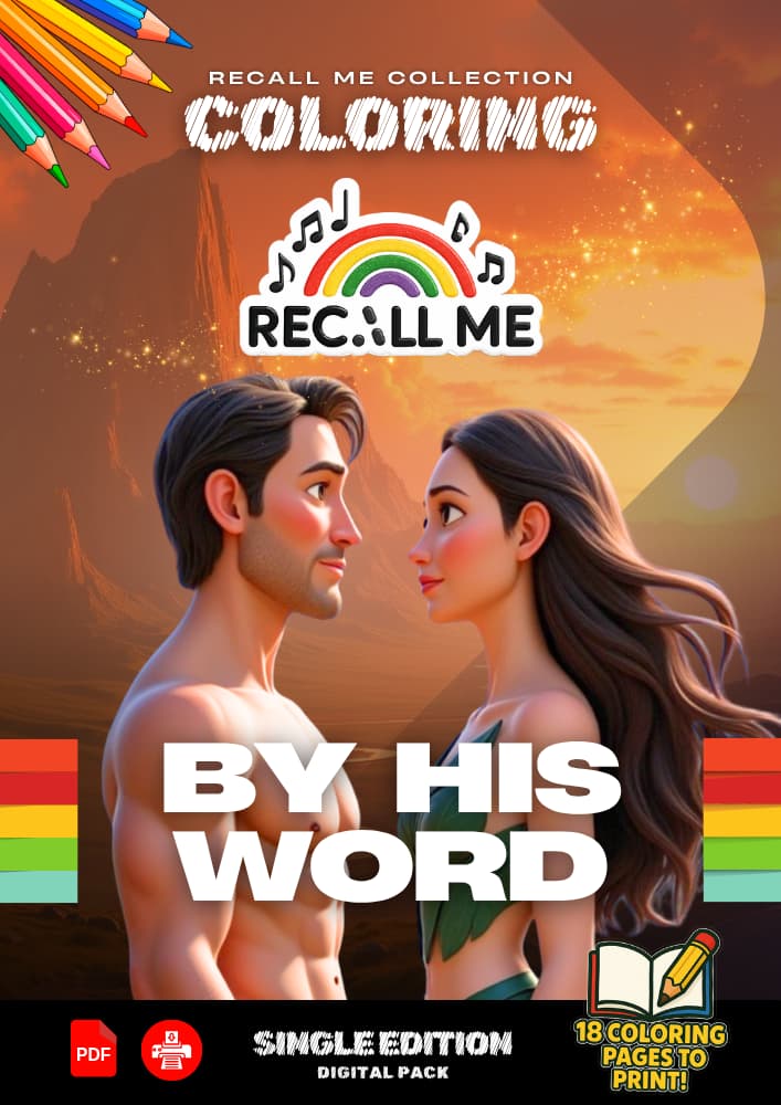 Single Pack – By His Word (18 Coloring Pages)