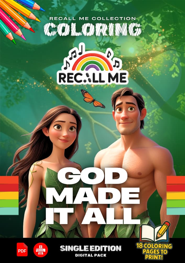 Single Pack – God Made It All (18 Coloring Pages)