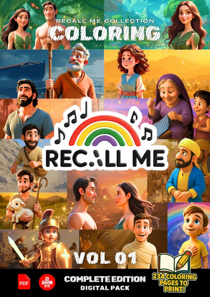 Digital Pack – Recall Me Coloring Collection Vol. 01 (234 Coloring Pages)