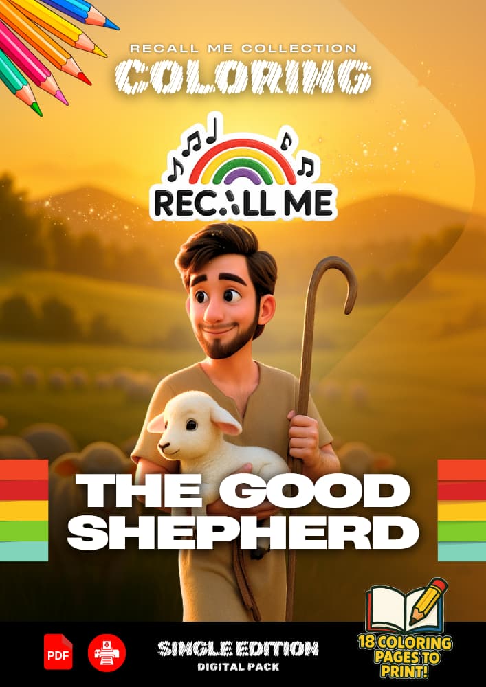 Single Pack – The Good Shepherd (18 Coloring Pages)